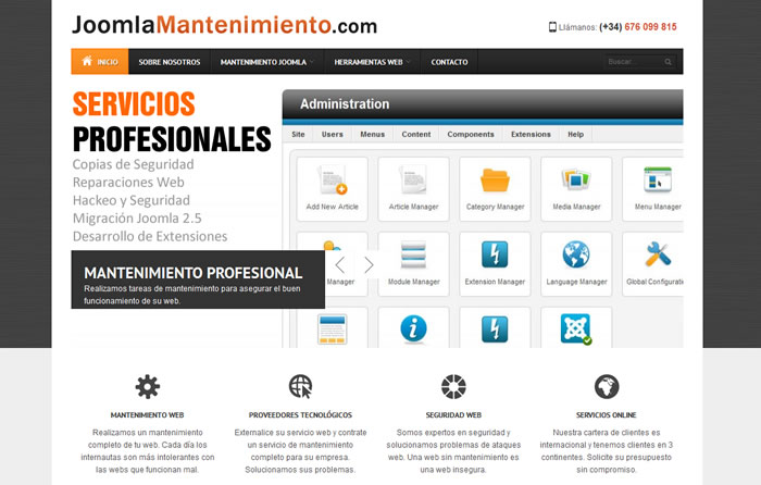 Mantenimiento Joomla